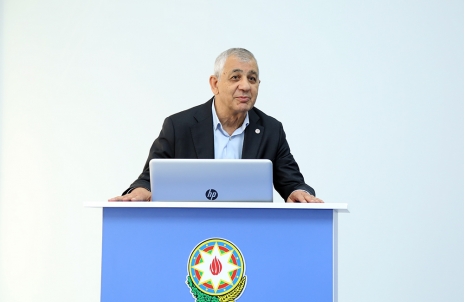 Prof. Acad. Hamlet Isakhanli at the Event Dedicated to the 95th Anniversary of Academic Faramez Magsudov